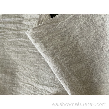 Top de algodón teñida 100% de tela simple para la camisa y blusa de dama